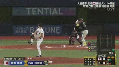 【オリックス対侍ジャパン】オリックス、初回に杉本のタイムリーで先制!!!!!