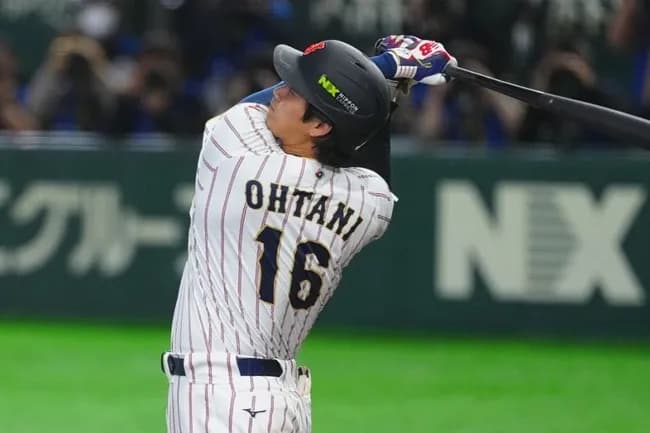 WBC大谷翔平 打率.833(6-5) 2本 6打点 OPS2.875