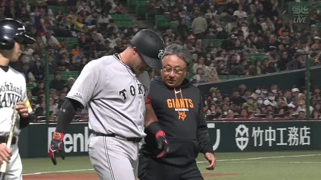 リチャード骨折 古巣から2日連続死球