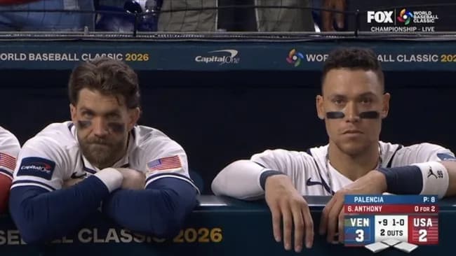 【悲報】ハーパーとジャッジ、この世の終わりを眺めてるかのような表情を浮かべる