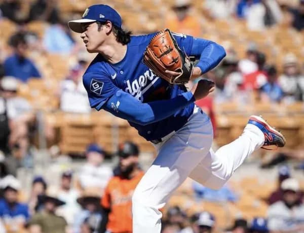 大谷翔平さん、ジャイアンツ相手に5回途中1被安打4奪三振の無失点