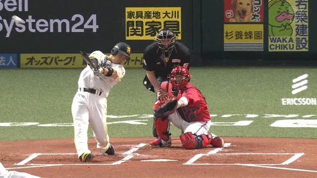 近藤健介、復帰戦でさっそくツーベースwwww