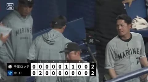 3月21日 中日2-2ロッテ 先発田中が5回2失点、打線は寺地・西川の適時打で追いつき引き分けに終わる