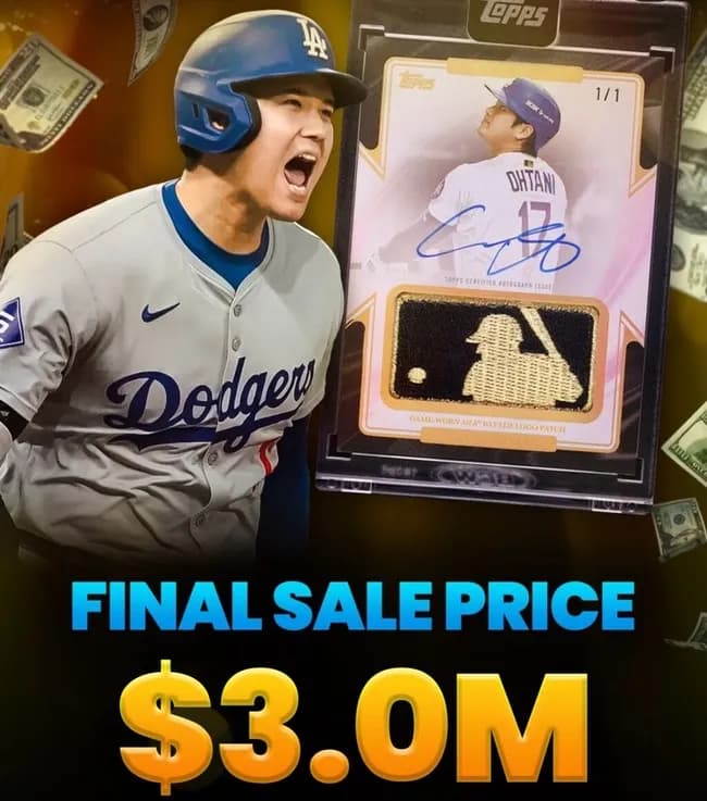 【超悲報】大谷翔平のサインカード、ジャッジと一緒になった途端に価値が爆下げしてしまう