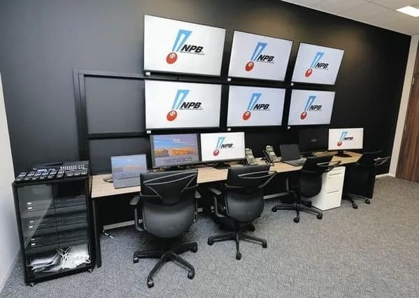 NPB「リプレーセンター」施設を公開 中継映像をコマ送りで確認可能