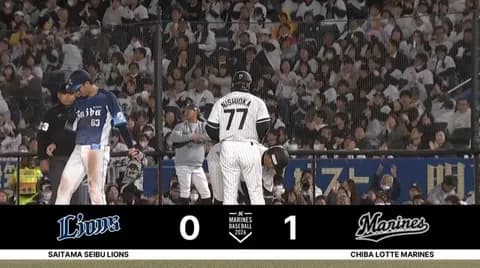 2026年シーズン初得点は松川のタイムリー!!ロッテ先制!