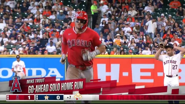 元祖最強野球マシーンことマイク・トラウトさん、2打数1本塁打3四球1盗塁の大暴れwww