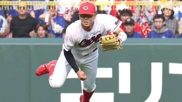 カープドラ1平川蓮のレーザービーム!中日岡林を刺す超ファインプレー!!