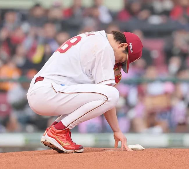 前田健太さん、4回79球5安打4四球4三振2失点でピシャリ