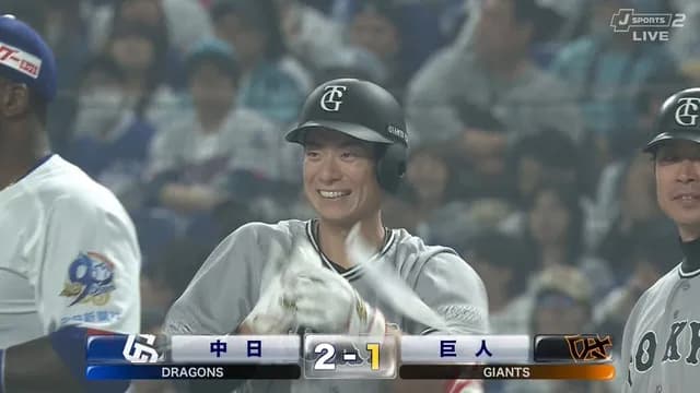 松本剛、貴重なタイムリーヒット! サノーの横を抜けるw