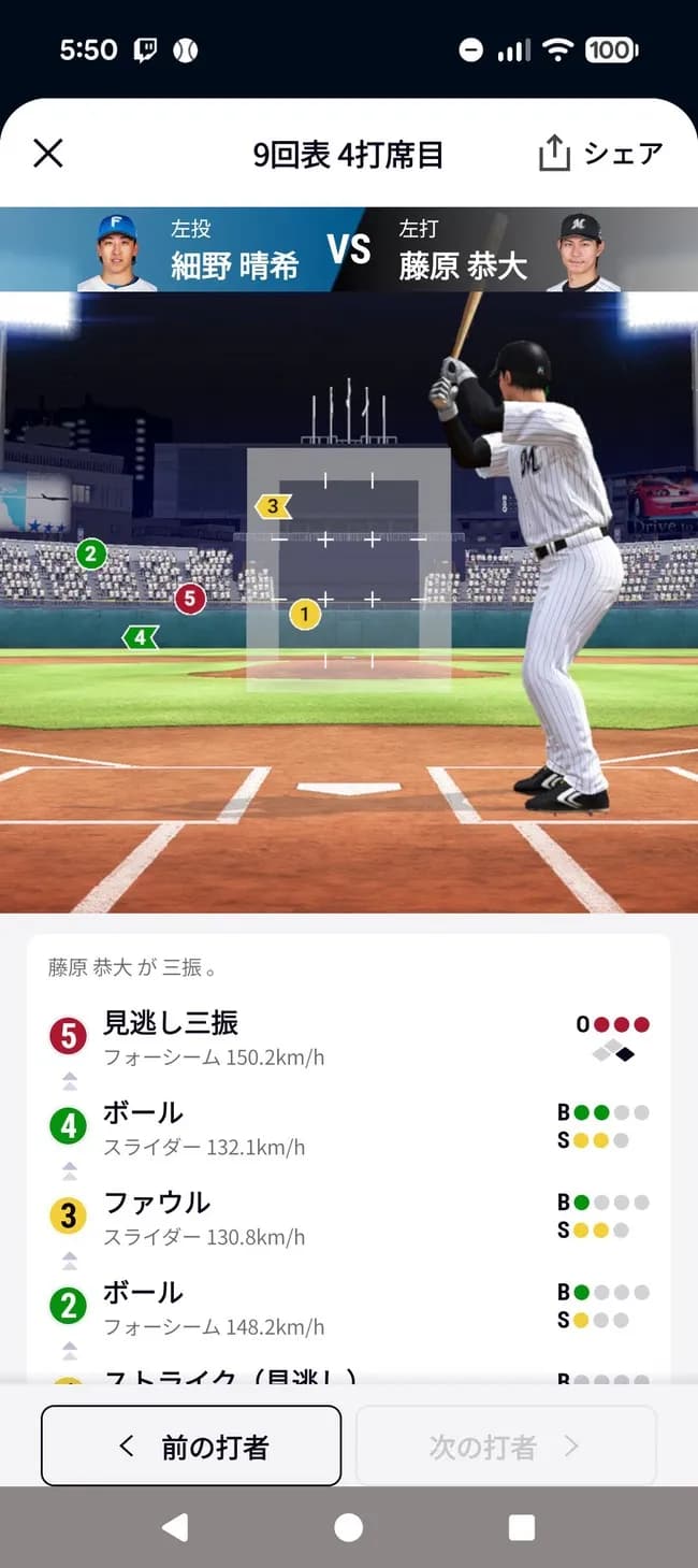 球審「可哀想だしノーヒットノーランさせたるか…」