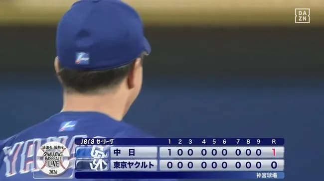 【ヤクルト対中日1回戦】中日柳裕也が22年以来の完封勝利で今季1勝 ヤクルトの開幕5連勝止め今季初連勝