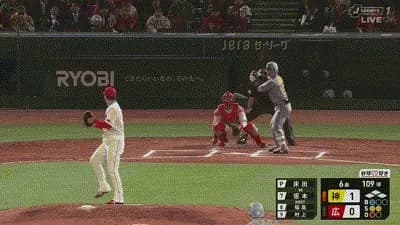 【広島対阪神1回戦】阪神、6回表1アウト満塁から坂本の犠牲フライで1点追加!リードを2点に広げる!!!!!!!!!!!!!