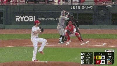 【広島対阪神2回戦】阪神、初回2アウト二塁から佐藤輝明のタイムリーで1点先制!!!!!!!!!!!!!!