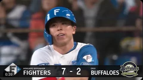 【日本ハム】五十幡亮汰、一二塁間を破るタイムリー|オリックス戦|打った瞬間の反応まとめ|4/5