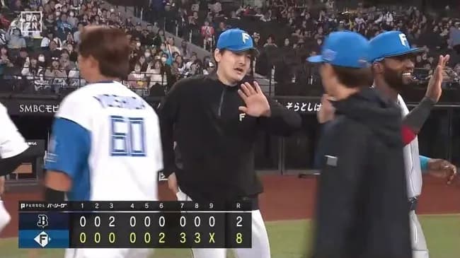 【日本ハム対オリックス3回戦】日本ハムが逆転勝ちの快勝で4連勝 今季初の貯金"1"!万波5号決勝3ラン&田宮1号で85年阪神に並ぶ開幕9戦22発 有原7回2失点で復帰後初白星