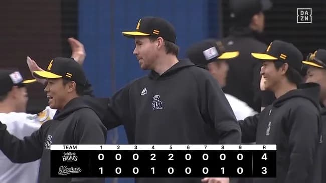 【ロッテ対ソフトバンク3回戦】ソフトバンクが開幕3カード連続勝ち越し 貯金5で首位ガッチリ!今宮が2本の適時打2打点&猛打賞 栗原がⅤ犠飛 松本裕9回のピンチを凌ぐ