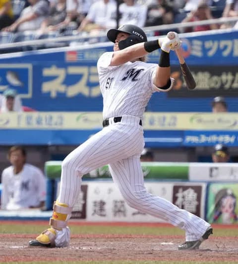 ロッテ山本大斗 打率.071(14-1) 0本 0点 5三振 1四球 OPS.205