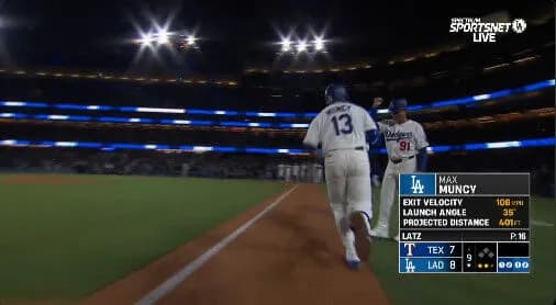 ドジャース、ディアスが3失点でセーブ失敗→マンシー今日3本目はサヨナラホームランwwww