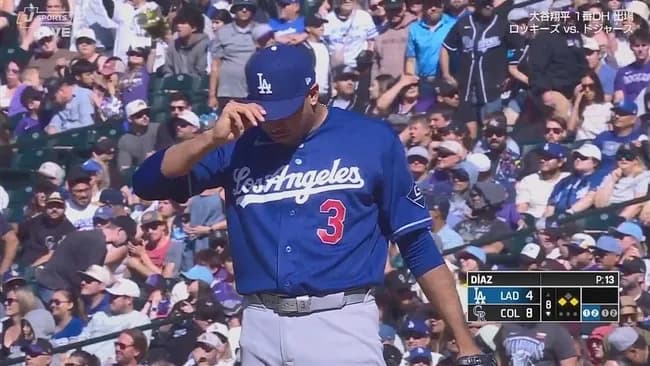 ドジャース守護神ディアス、調整登板で炎上…