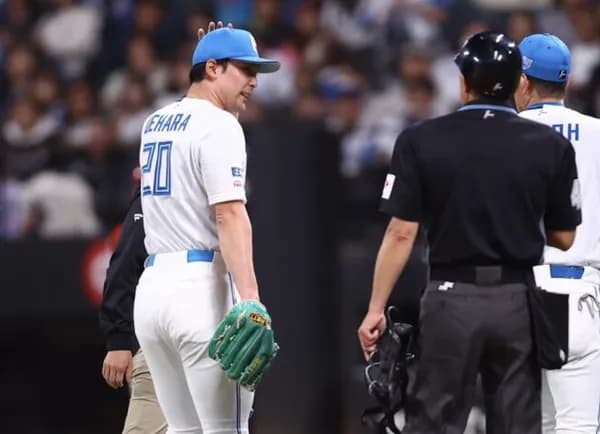緊急降板の上原健太、試合中に札幌市内の病院に向かう
