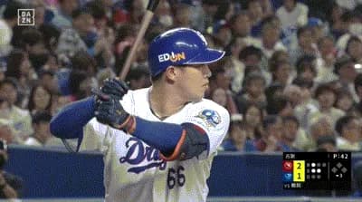 【中日対楽天2回戦】中日・鵜飼、楽天・古謝から第4号同点ソロホームラン!!!!!!!!!!!!!!