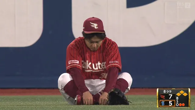楽天・佐藤直樹、いじけるｗｗｗｗ　大活躍だったのに7-0を追いつかれる
